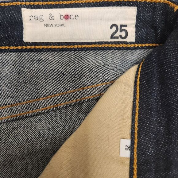 rag & bone Nina High Rise Jeans Women's Size 26 Dark Blue Stretch Denim Ankle - Picture 7 of 11